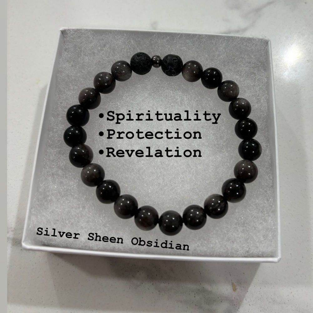 ✨🔮 Embrace the Divine with Silver Sheen Obsidian! 🌙✨